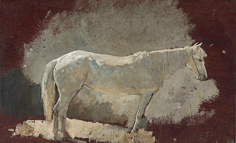 White Mare Painting by Winslow Homer