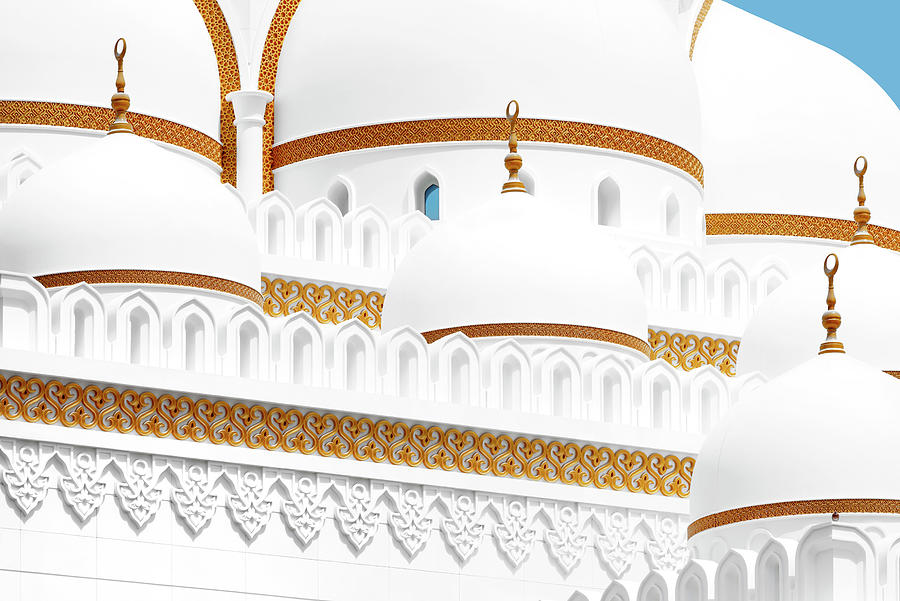 White Mosque - Domes Photograph by Philippe HUGONNARD