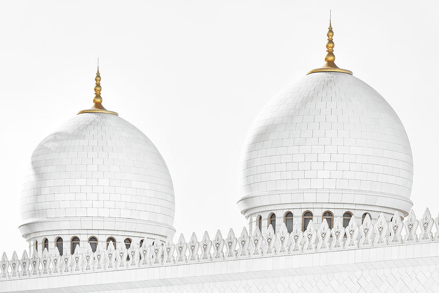 White Mosque - Double Dome Photograph by Philippe HUGONNARD