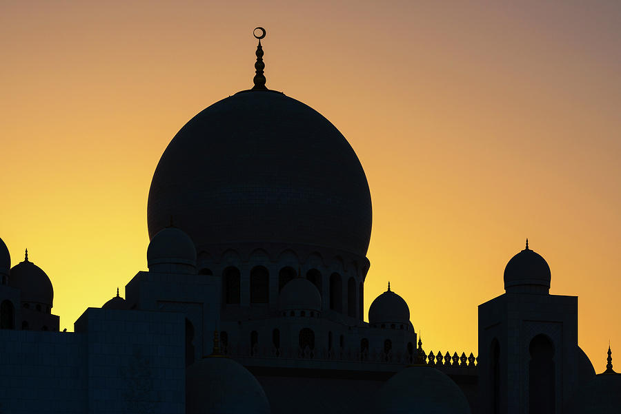 White Mosque - Sunset Shadow Photograph by Philippe HUGONNARD