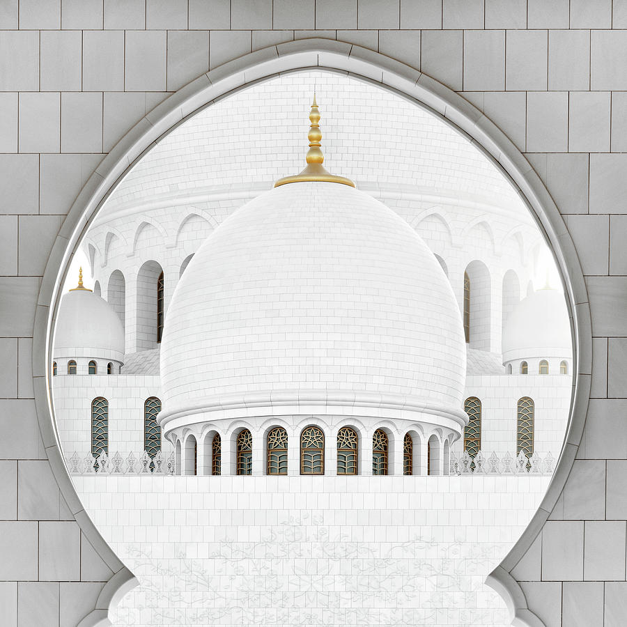 White Mosque - The Dome II Photograph by Philippe HUGONNARD