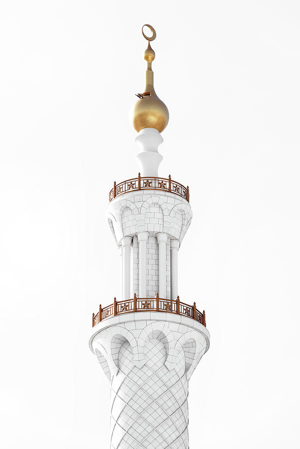 White Mosque - The Minaret Photograph by Philippe HUGONNARD