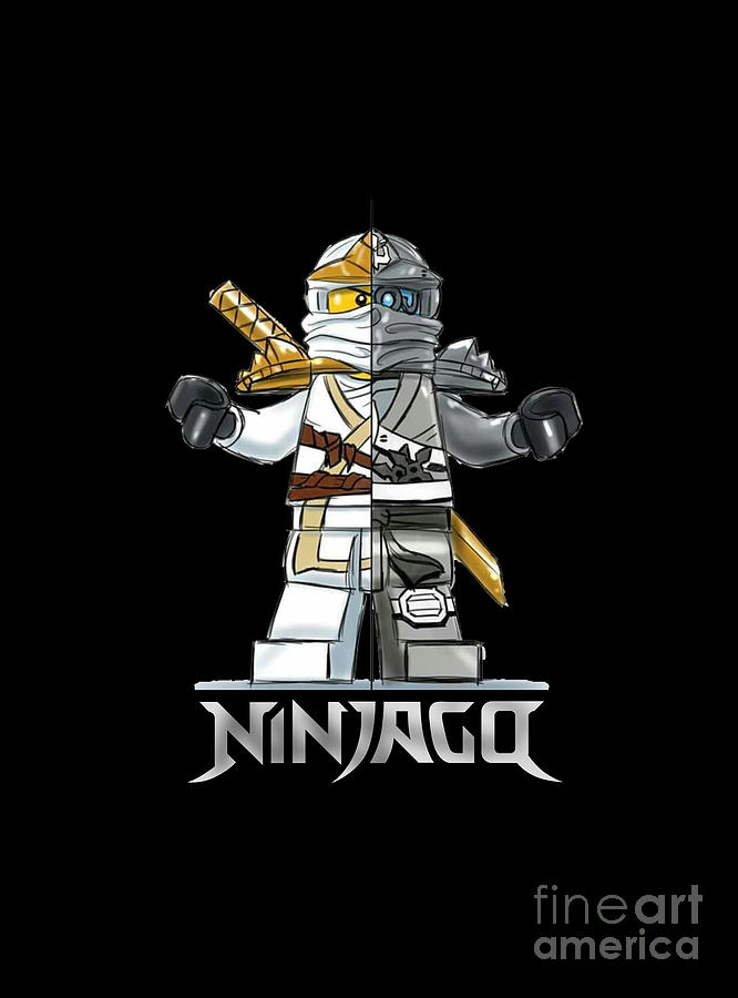 Ninjago Digital Art - White Ninja by Nadi Satvika