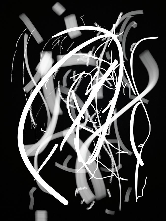 White On Black Digital Art by Sonny Schwarte - Fine Art America
