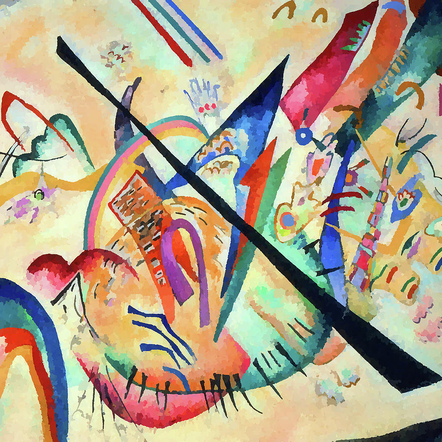 White Oval Painting by Wassily Kandinsky - Fine Art America