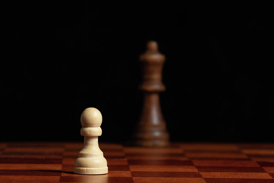 White Pawn and Black Queen Photograph by Jason Champaigne - Fine Art ...