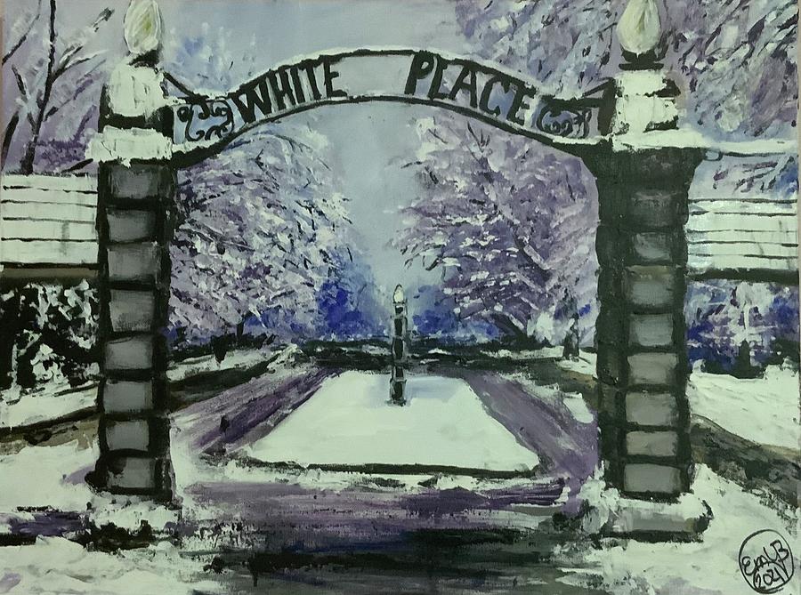 White Place in Winter Painting by Eileen Backman