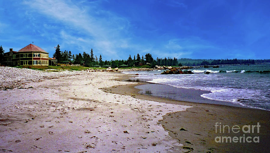 Cottage Photograph - White Point Beach Resort  1999 by Bob Hislop