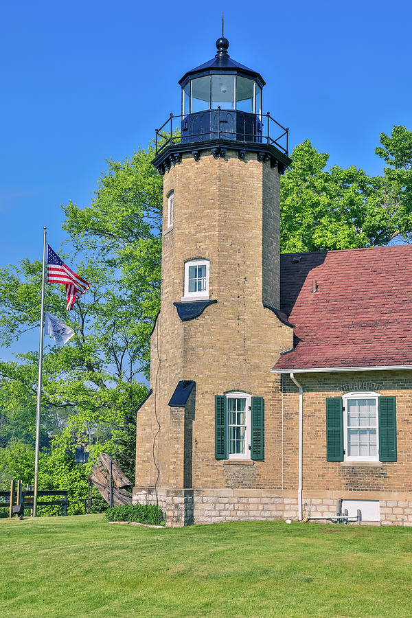 White River Lighthouse Photograph - White River Light Michigan by Dan Sproul