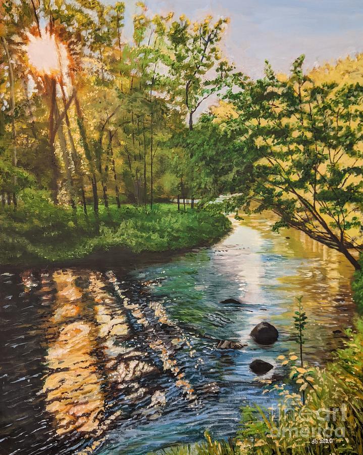 White River Memories Painting by Deborah Bergren