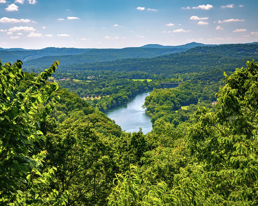 Landscape Photograph - White River Overlook From Inspiration Point - Eureka Springs Arkansas by Gregory Ballos