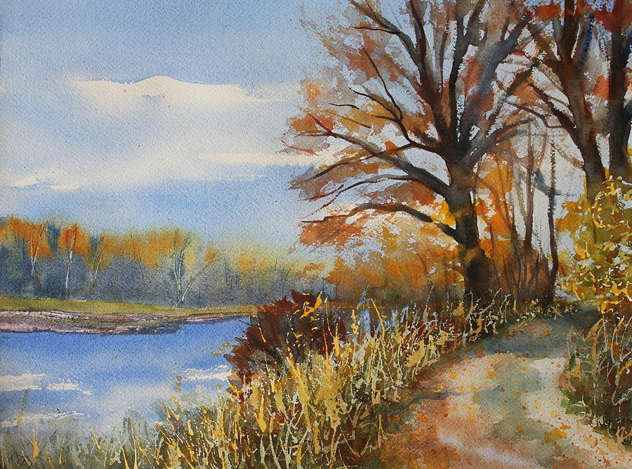 Whitemouth River Park Painting by Ruth Kamenev