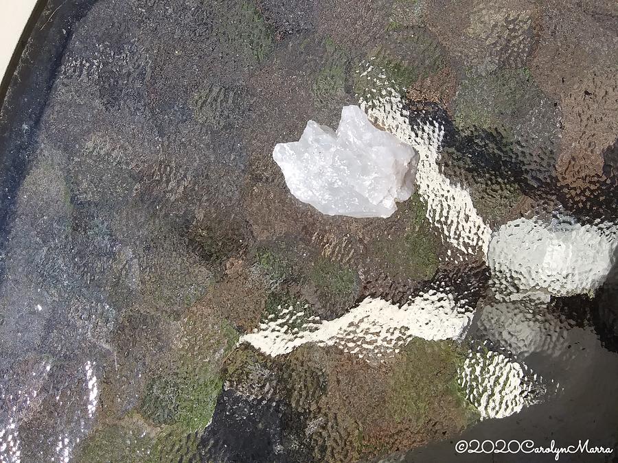 White Rock and Sunshine on Glass Table Photograph by Carolyn Marra ...