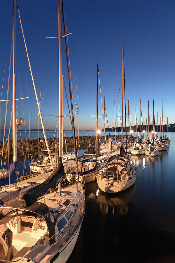 White Rock Pier Marina Photograph by Michael Russell - Pixels