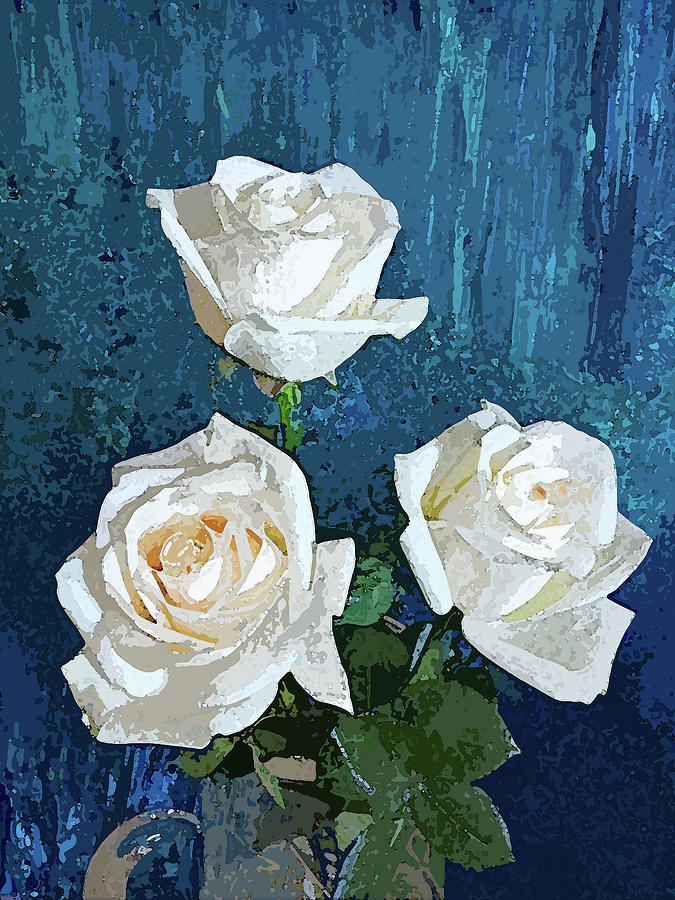 White Rose Trio Photograph by Corinne Carroll