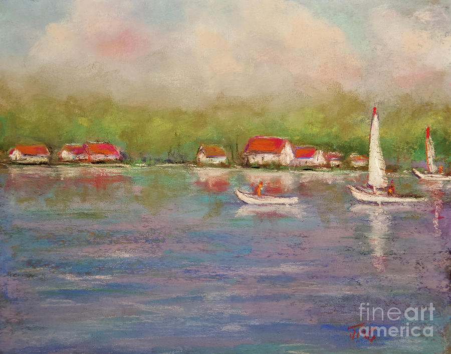 White Sails.raw Painting by Joyce Guariglia