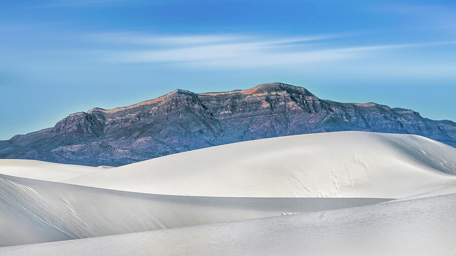 White Sands and San Andres Mountains Photograph by Jerry Fornarotto
