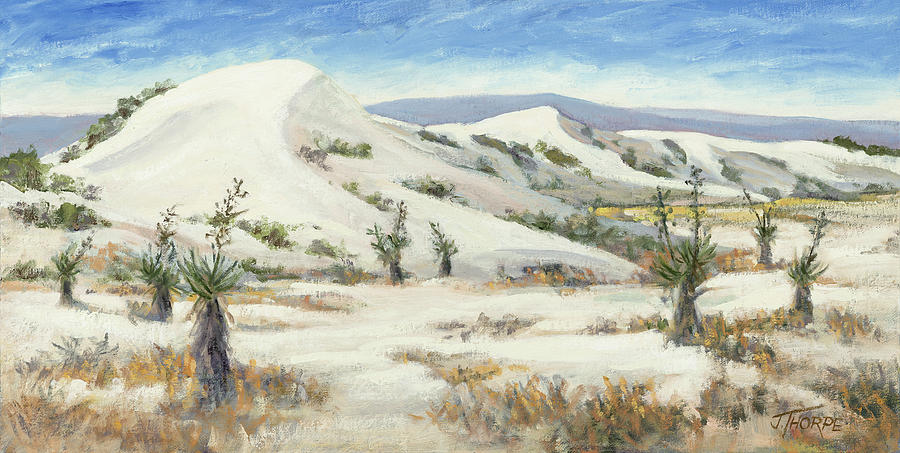 White Sands Painting by Jane Thorpe