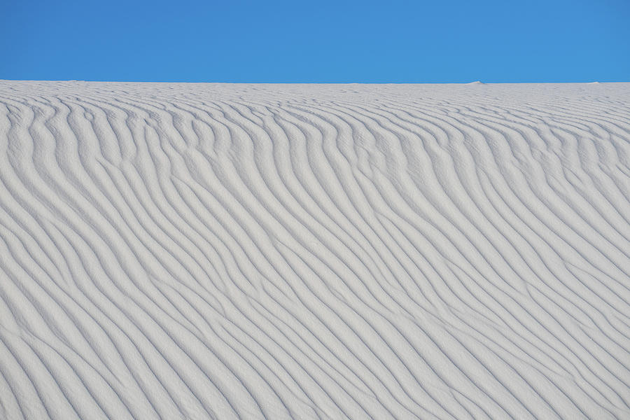 White Sands Rippled Dune Photograph by Tina Horne