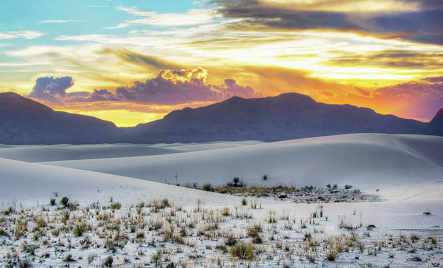 Sunset Photograph - White Sands Sunset - 4 - New Mexico by Nikolyn McDonald