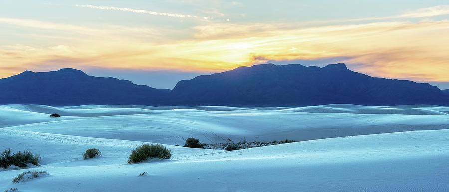 White Sands Sunset - Crop Edition Photograph by Alex Mironyuk