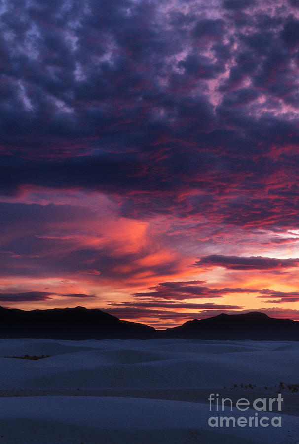 White Sands Sunset Photograph by Sandra Bronstein