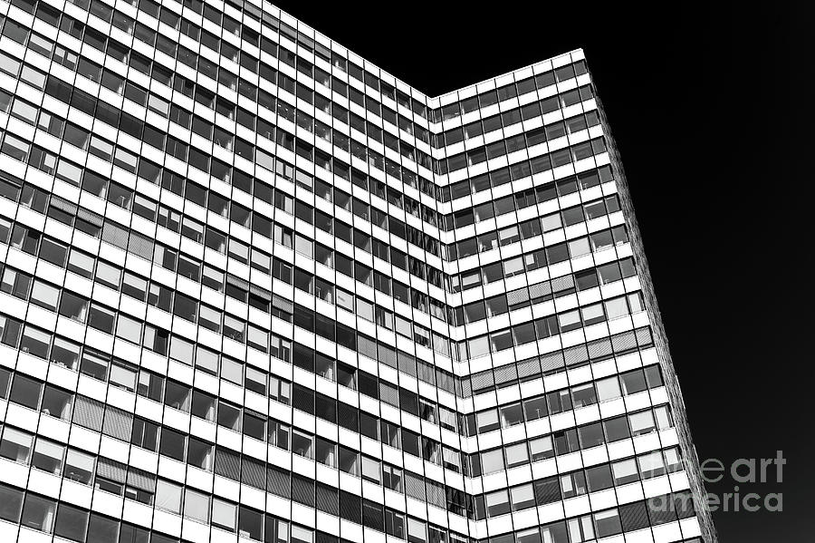White Skyscraper Lines in Hamburg Photograph by John Rizzuto