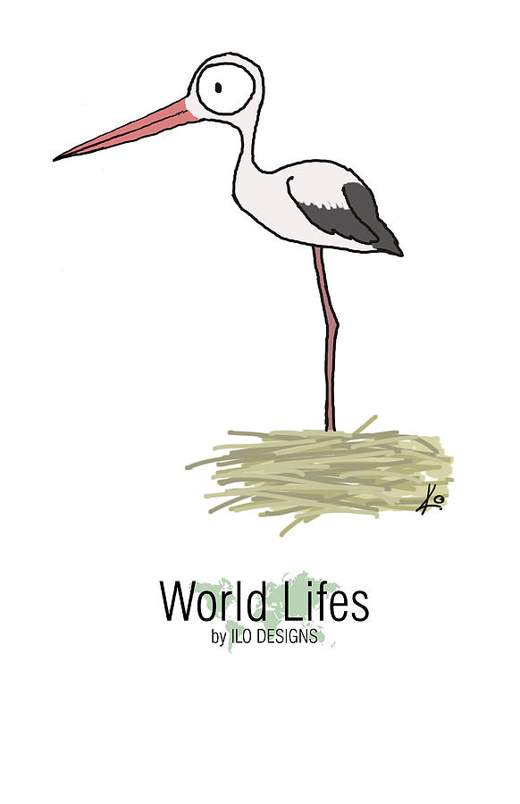 White Stork Drawing By Ignacio Leal Orozco Another free animals for beginners step by step drawing video tutorial. pixels