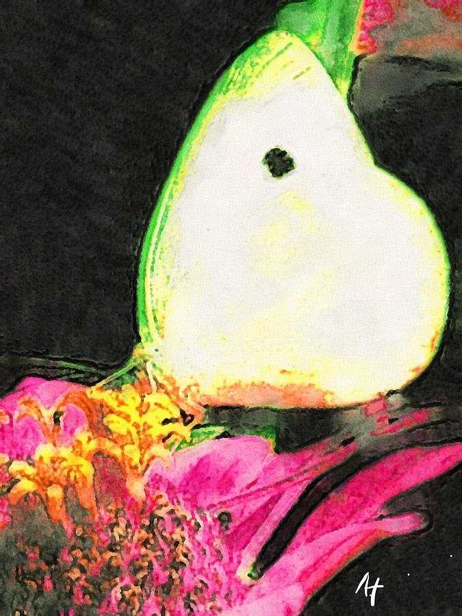 White Sulphur Butterfly in Neon Painting by AList Art Gallery White Sulphur Butterfly in Neon Painting by AList Art Gallery