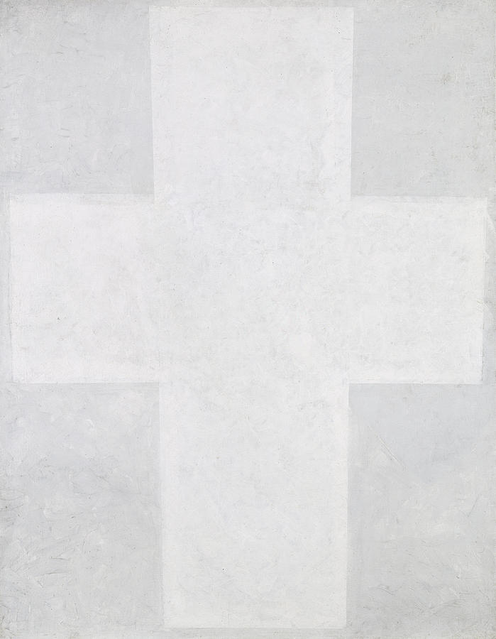 damaged masterpieces Kazimir Malevich, White Cross, 1927, Stedelijk Museum