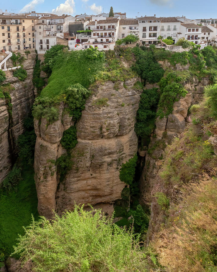 White Town on the Cliffs Photograph by Betty Eich
