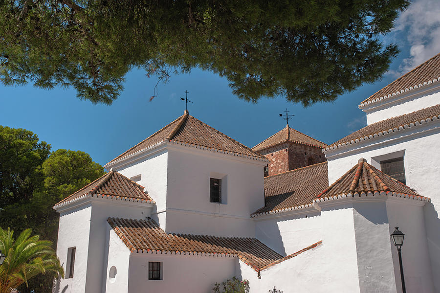 White Walls of Church of the Immaculate Conception Mijas 1 Photograph by Jenny Rainbow