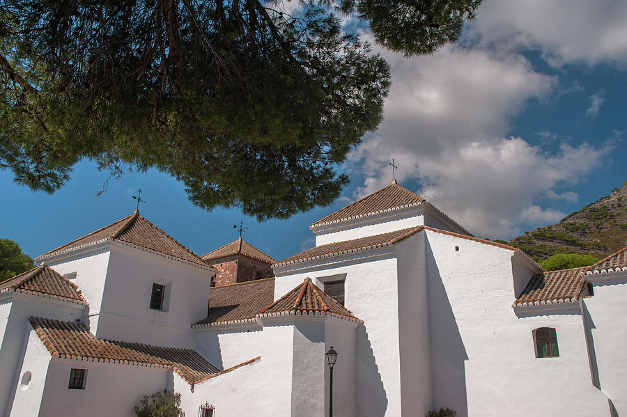 White Walls of Church of the Immaculate Conception Mijas 2 Photograph by Jenny Rainbow