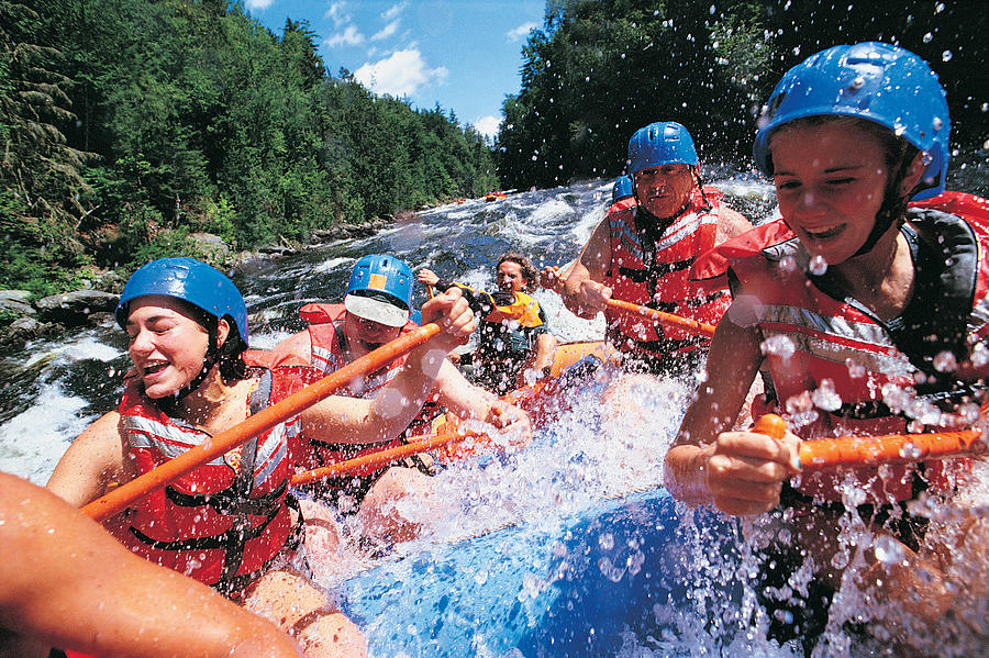 White Water Rafting Photograph by Digital Vision.