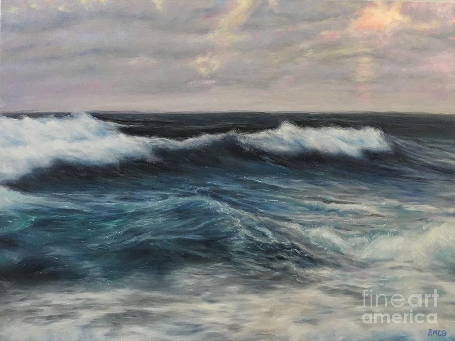 Whitecaps Painting by Rose Mary Gates