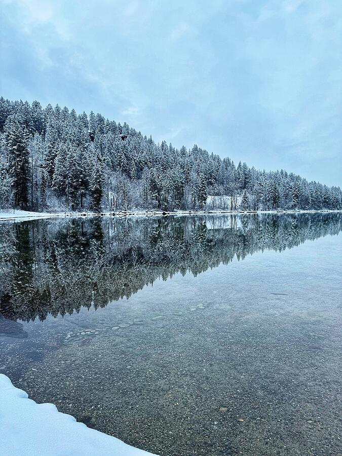 Whitefish Lake - Vertical Photograph by JHolmes Snapshots - Fine Art ...