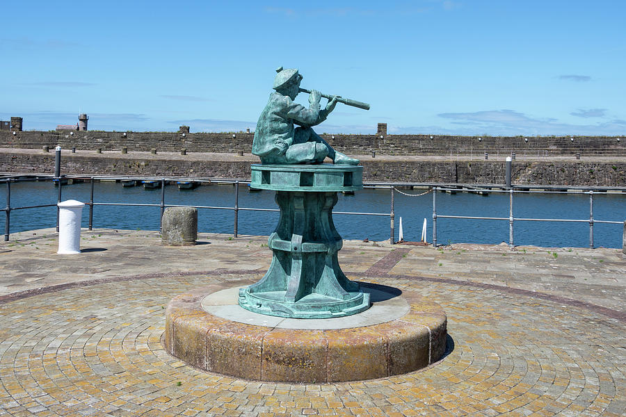Whitehaven boy on capstan Photograph by Steev Stamford