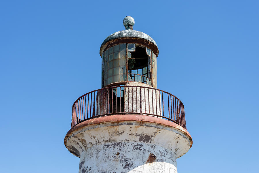 Whitehaven lighthouse lantern Photograph by Steev Stamford