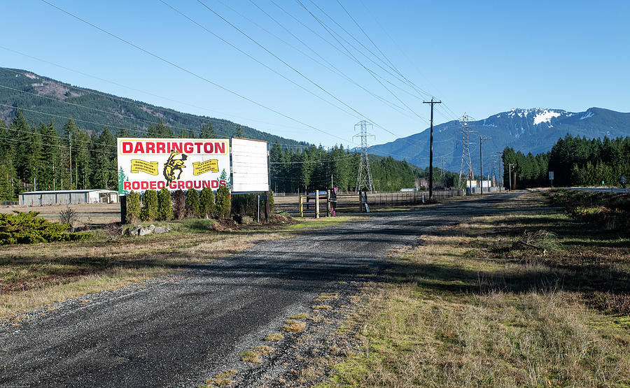 Frontage Road at Darrington Rodeo Grounds Photograph by Tom Cochran