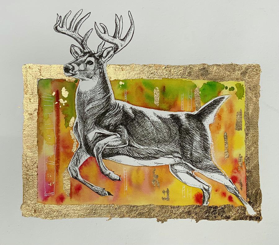 Whitetail Buck Painting by Schanna Polivka Whitetail Buck Painting by Schanna Polivka