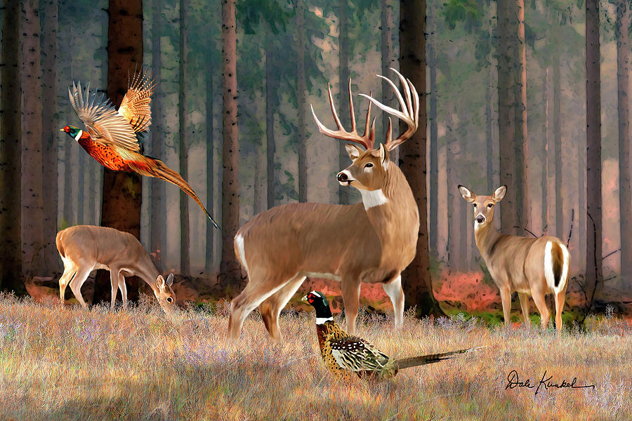 Whitetail Deer Art Print - In His Prime Painting by Dale Kunkel Art