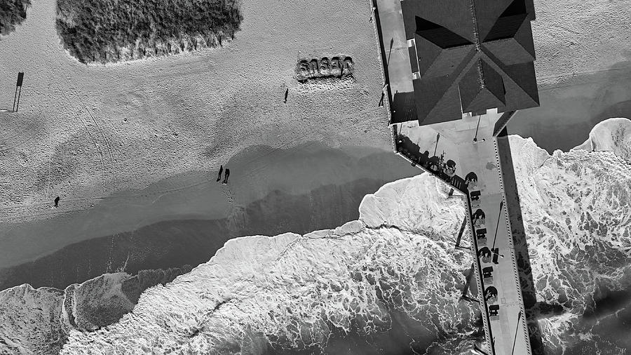 Whitewash at the pier Photograph by Oceanic SkyView