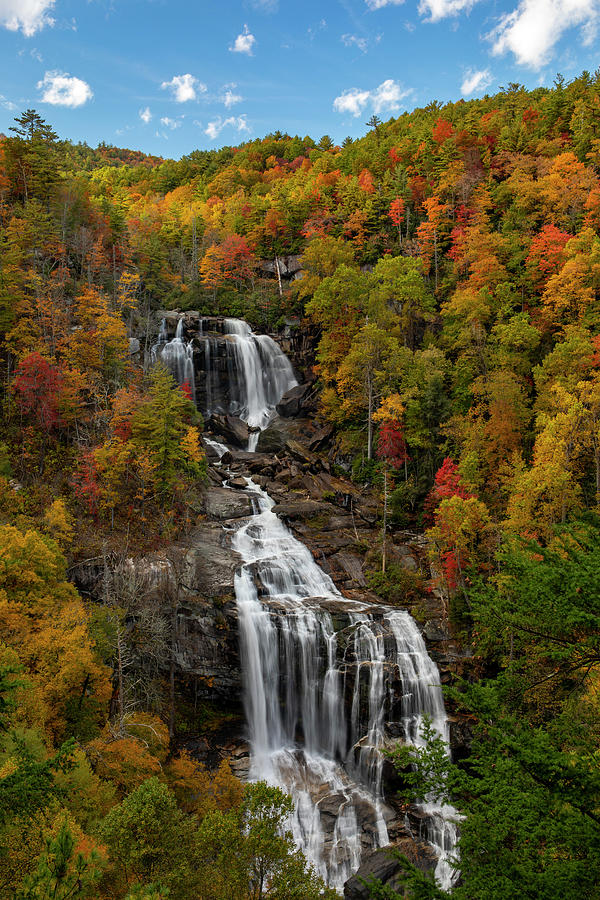 Whitewater Falls In Autumn Photograph by Dan Sproul