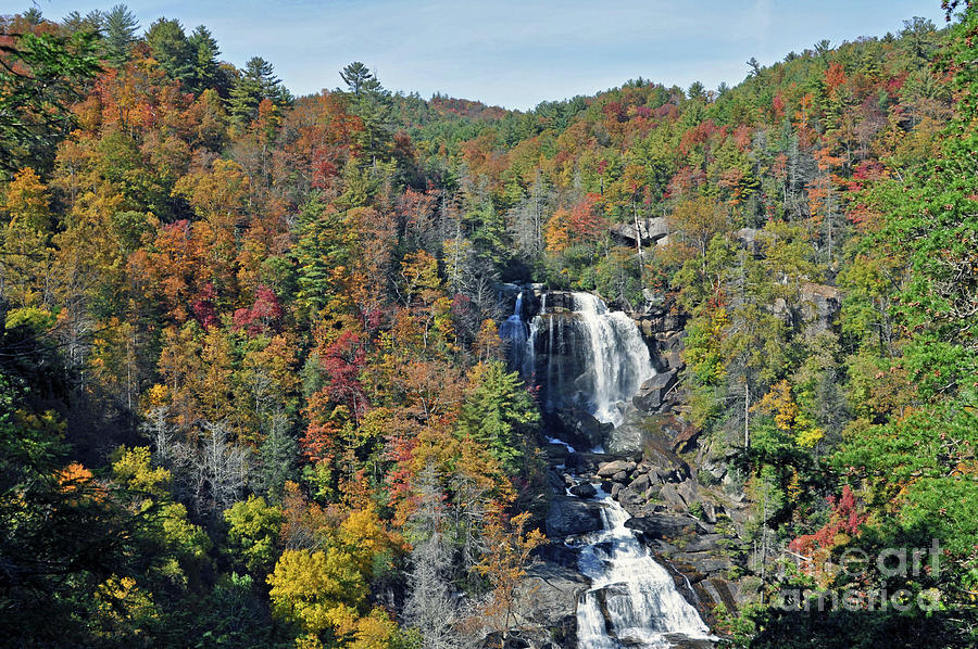 Whitewater Falls In Autumn Photograph by Lydia Holly
