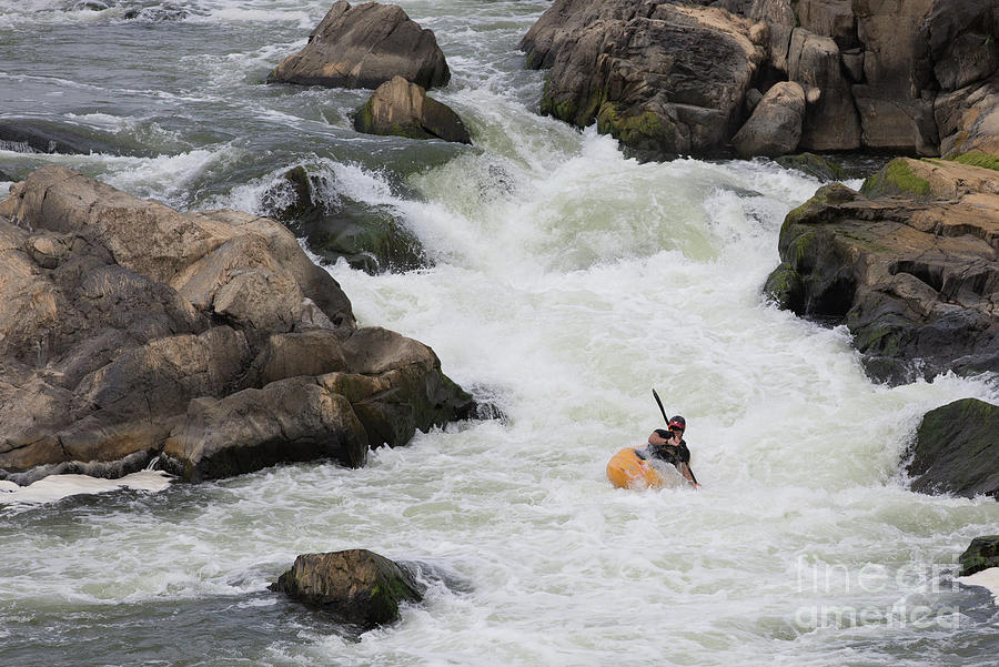 Whitewater kayaking Photograph by Agnes Caruso
