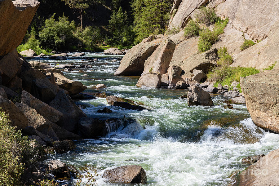 Whitewater of the South Platte River Photograph by Steven Krull