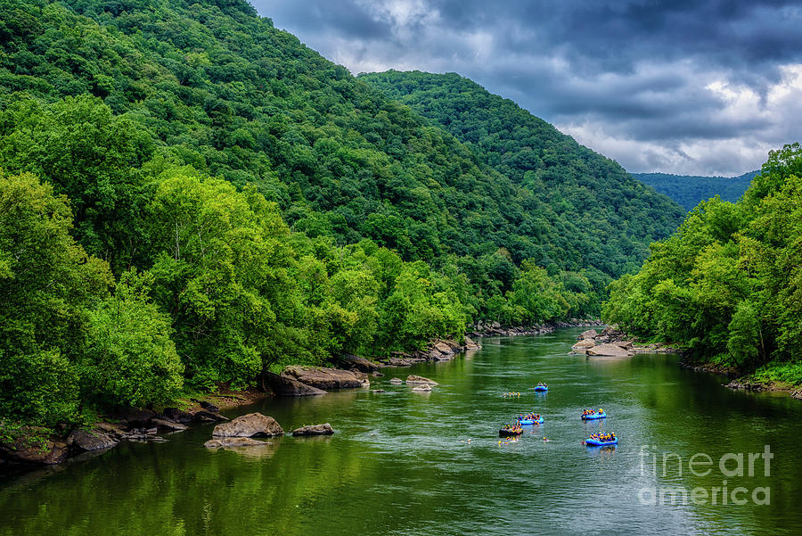 Whitewater Rafting On The New River Photograph