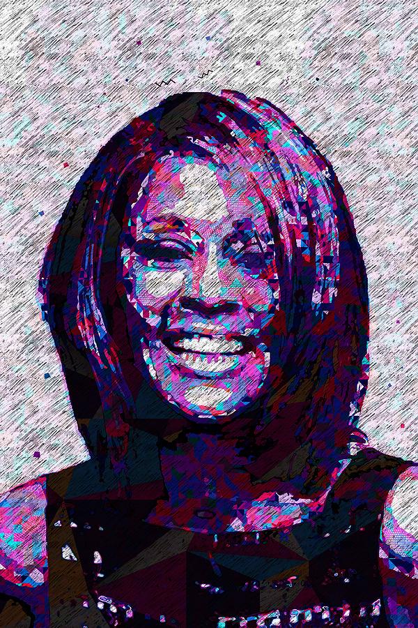 Whitney Houston Pop Art Digital Art by Streich Roslyn | Fine Art America