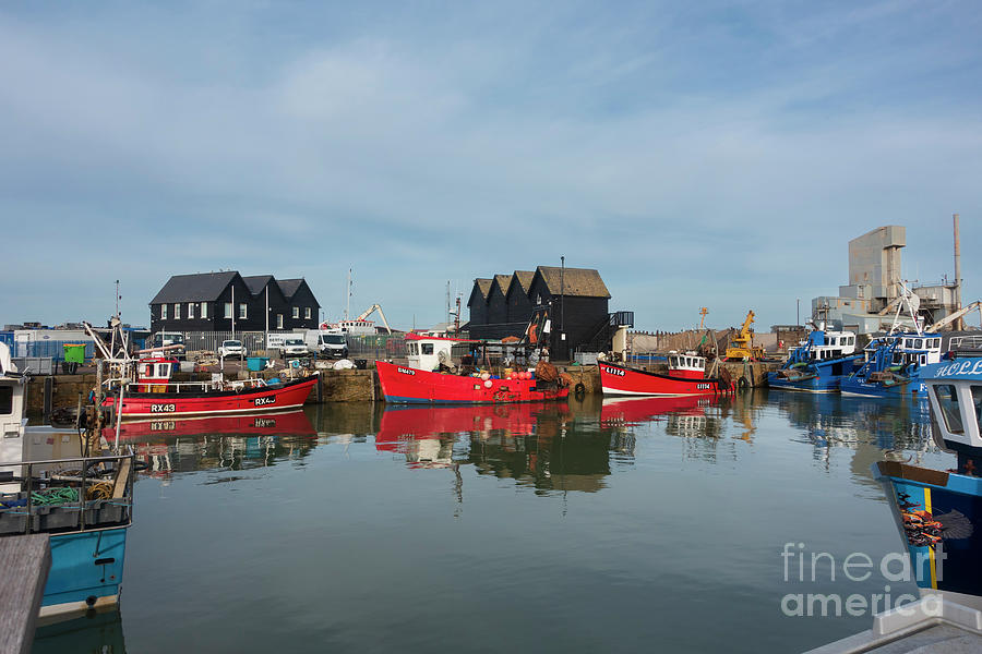 Whitstable harbor in Kent Photograph by Louise Heusinkveld