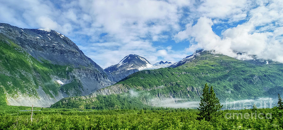 Whittier Alaska Mountains Pano Photograph by Jennifer White